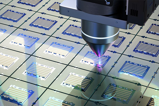 High‑precision semiconductor processes used to manufacture next‑generation AI chips.