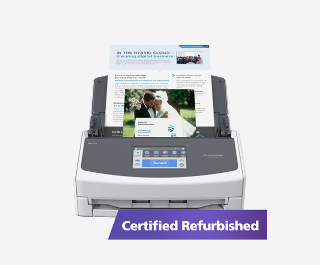 ScanSnap Refurbished Document Scanners - Ricoh Scanners