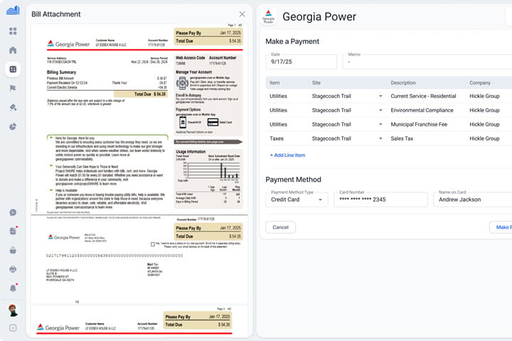 Screenshot of Property Matrix software