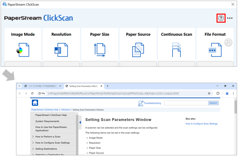 Detailed guidance on software operation and settings is available in the built‑in help.