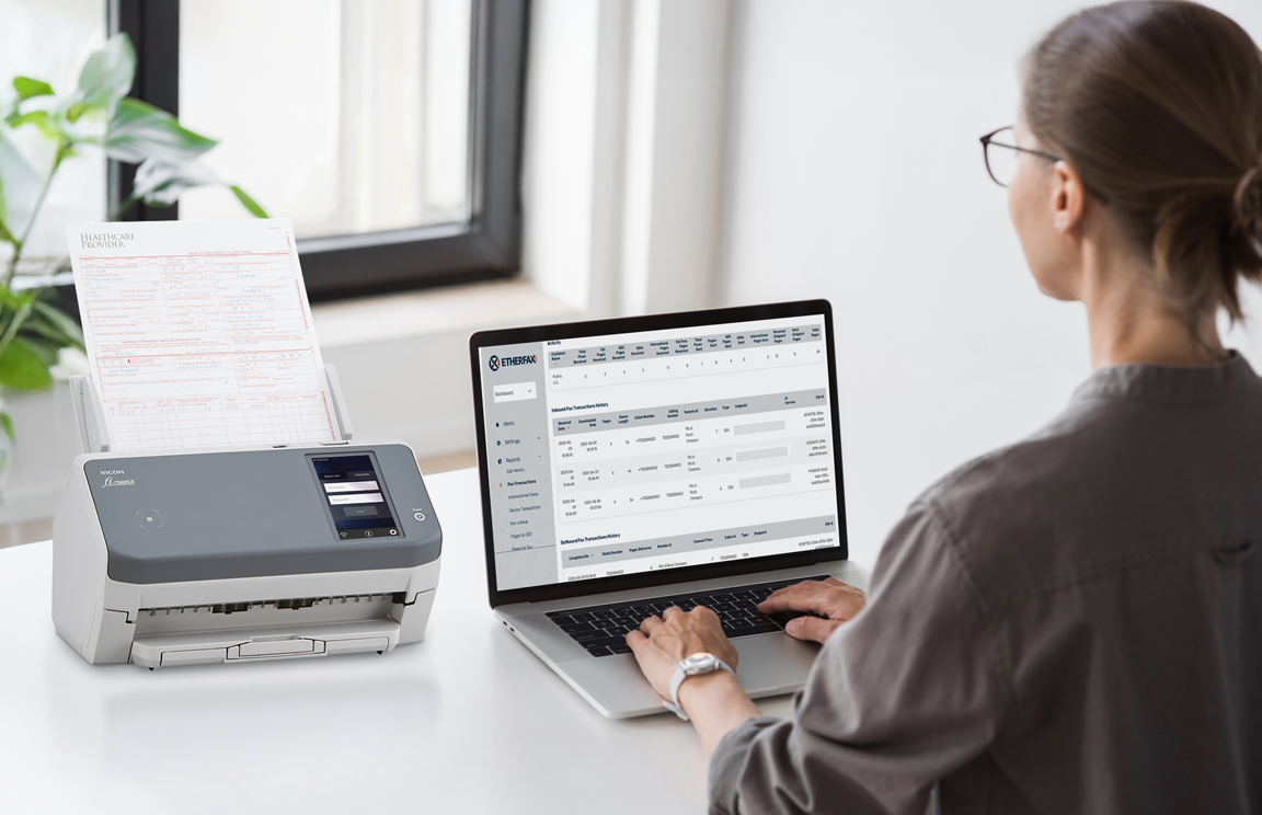 Ricoh & ETHERFAX Integration for Document Management - Ricoh Scanners