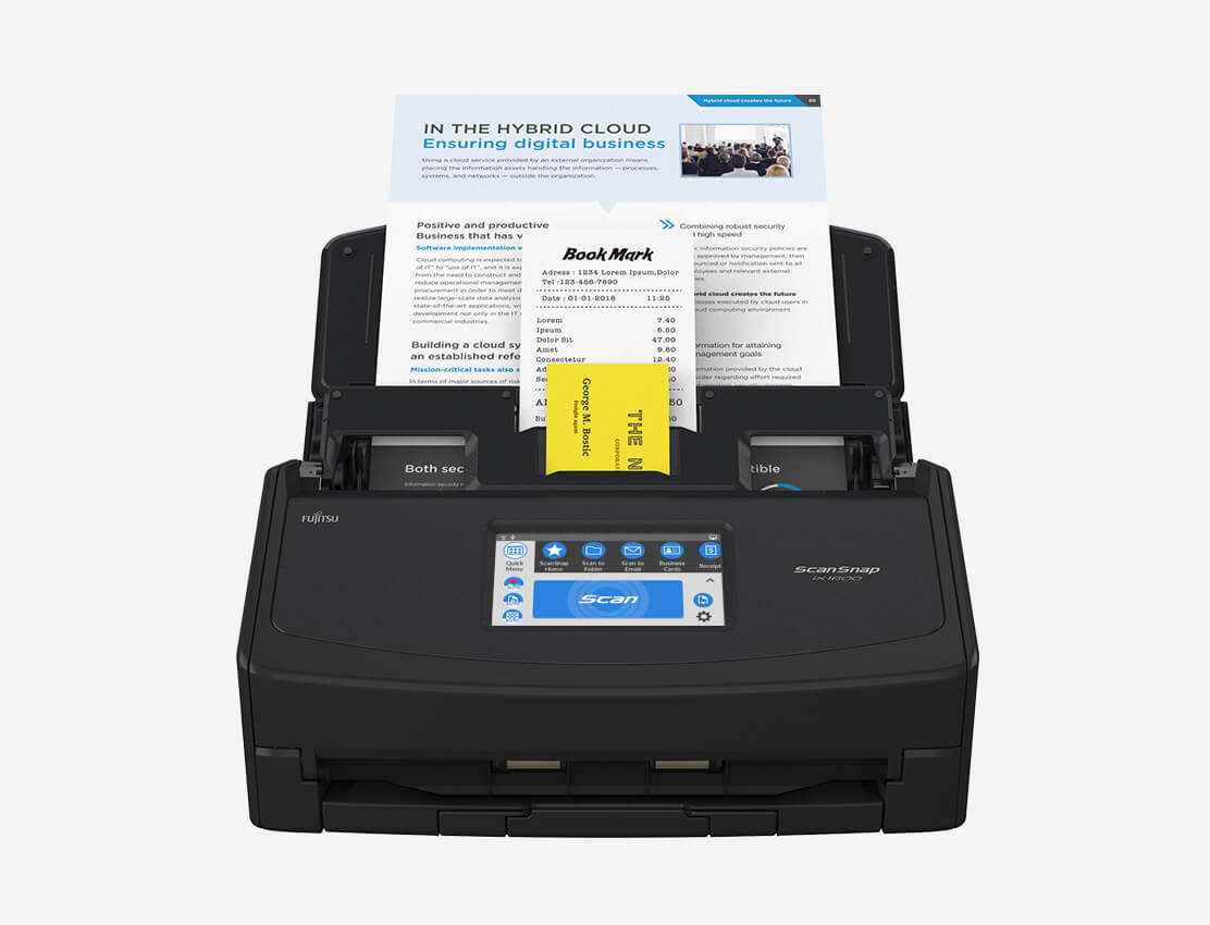 ScanSnap® iX1600 - Touch Screen Desktop Scanner - Ricoh Scanners