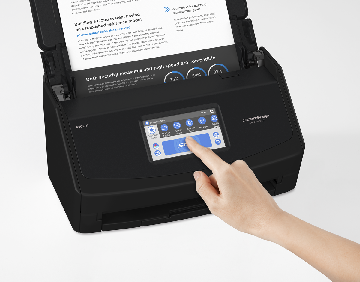 ScanSnap® iX1600 Receipt Edition (Black) - Ricoh Scanners ScanSnap® iX1600 Receipt Edition (Black) - Ricoh Scanners
